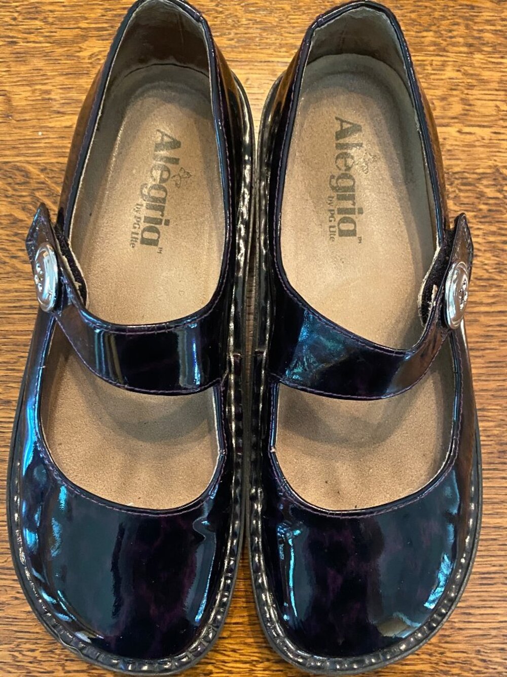 Alegria Paloma Purple Tortoise Shell Comfort Shoes Women Size 39 / US 9